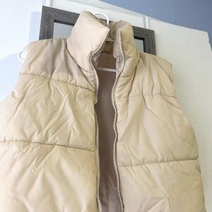 SHEIN Beige Puffer Vest